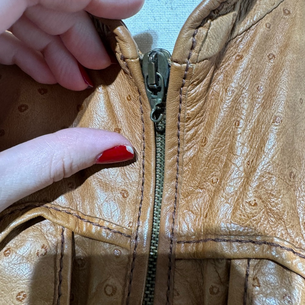 ASO SERENA VAN DER WOODSEN LEATHER JACKET - Picture 6 of 16